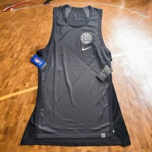 Nike Dri-fit Women's Jersey Size Lg‎ NBA Golden State Warriors Black NWT